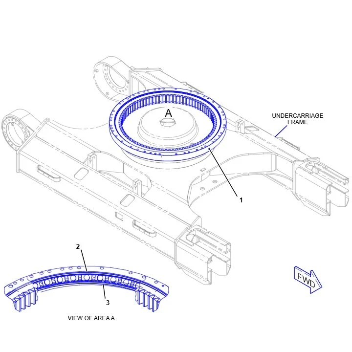 Caterpillar Slewing Bearing 353-0490 For Cat349 Excavator suppliers