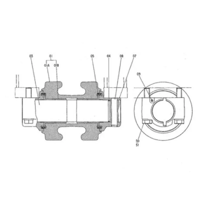 EX3600 Track Roller 1021729 For Hitachi Mining Excavator suppliers
