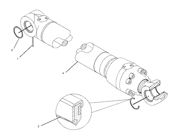 Cat Boom Cylinder 330D 3119524 - High-Quality Replacement Parts